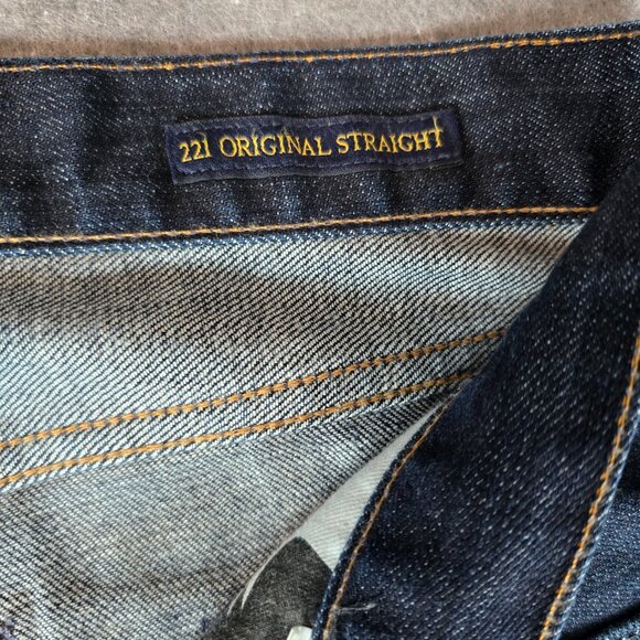 Lucky Brand Jeans 221 Original Straight Dark Denim Size 38 x 32 - Picture 5 of 11